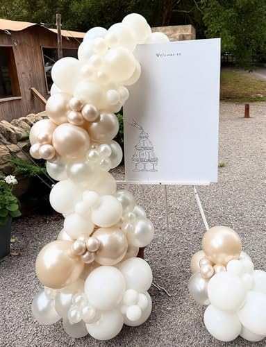 Neutral Balloon Garland Arch Kit, 148 Pcs, Boho Party Decor - Image 3