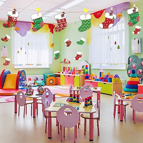Blulu 40pcs Christmas Cutouts Winter Bulletin Board, Chic - Image 5