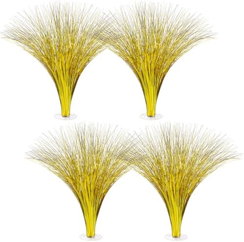 Colingmill 4 Pcs Plastic Metallic Spray Table Centerpieces, Gold by Colingmill