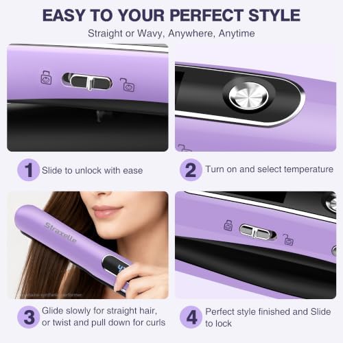 Mini Cordless Hair Straighteners and Curler - Image 5