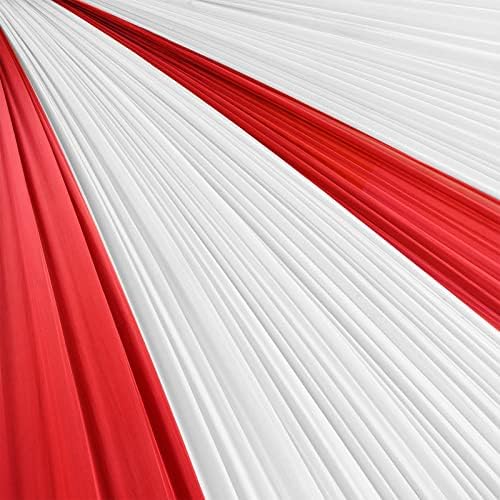Moukeren 2 Roll Circus Carnival Table Cover Backdrop, White, Red - Image 3