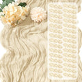 30 Pack Ivory Cheesecloth Table Runner 17 x 108 inch Cheese Cloth Table Runners 9ft Ivory Table Runner Rustic Romantic Sheer Gauze Runner for Wedding Party Baby Shower Table Decoration by Yorcari