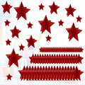 70 Pcs Red Star Centerpieces for Movie Night Party Decorations 3D 2025 Graduation Table Decor 3 Sizes 8" 5" 3" Red Carpet Film Show Theme Birthday Party Back to School Table Decor by MISAKTEAM