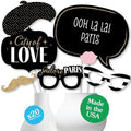 Stars Over Paris - Parisian Themed Photo Booth Prop Kit, DIY Props - 20pc by BigDotofHappiness
