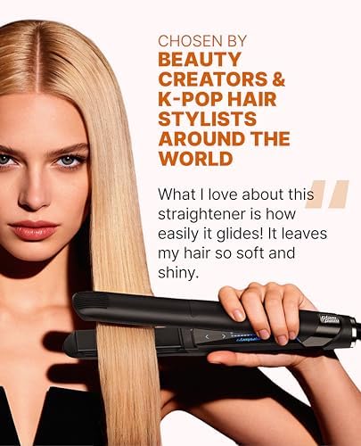 GLAMPALM GlamMuse 1" All-Ceramic Flat Iron | Korea's No.1 Hair Straightener - Image 2