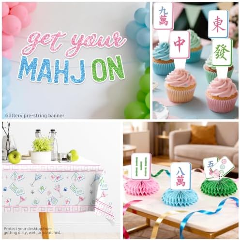 205PCS wellspar Mahjong Party Supplies Tableware Set, Serves 25 Guests - Image 6