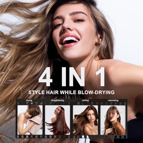 Dual Voltage Hair Dryer Brush 110-240V Travel Blow Dryer Brush in One - Image 3