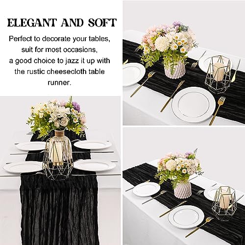 10FT Cheesecloth Table Runner Boho Party Home Decorations - Image 3