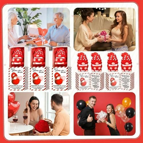 24 Sets Valentines Gnome Gifts Stress Ball with Boxes - Image 5