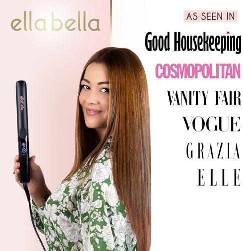 ELLA BELLA® Titanium Flat Iron Hair Straightener Slim with Infrared - Image 3