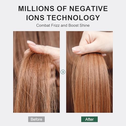 Dual Voltage Travel Hair Dryer Brush Mini Hot Air Hair Styling Tool - Image 6