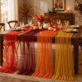 8 Pcs Fall Table Runners 29 x 71 Inch Thanksgiving Decor by Windkream