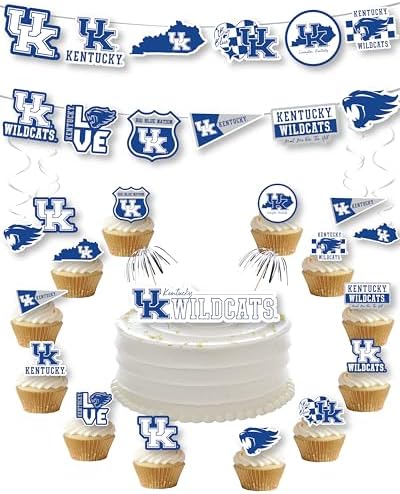 University Kentucky Party Decorations Wildcats Birthday Graduation 42 Pc by PartyKandyDecorGifts