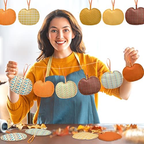 Tudomro 27 Pcs Felt Fall Tree Ornament Decoration, Pumpkin - Image 5