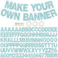 BEISHIDA Light Blue 116 PCS A-Z DIY Letter Custom Banner Party Decor by Beishida