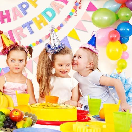 CANREVEL 3 PCS Pre-Strung 3D Happy Birthday Banner Decorations, Candy - Image 7