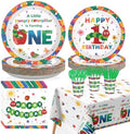 170Pcs Caterpillar 1st Birthday Party Decorations, Serves 24 by Greencian