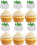 24Pcs Pumpkin Cupcake Toppers Baby Shower Decorations Pumpkin Birthday Decorations Cupcake Picks Pumpkin Gender Reveal Cupcake Toppers Party Supplies Silver by Ephlyn