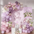 Dusty Purple Balloon Arch Kit Pink and Lavender Balloon Garland by NUTTYBASH