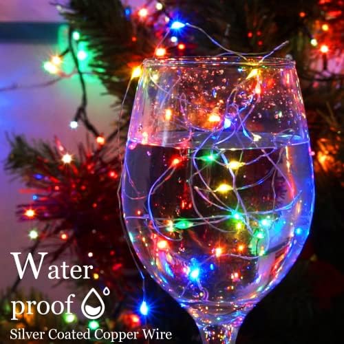 SmilingTown Christmas Fairy Lights Battery Operated-15 Packs 20 LED 6.6FT Silver Wire String Lights Firefly Starry Lights for DIY Custom Wedding Party Table Centerpiece Decoration (Multicolor) - Image 2