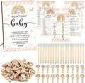 Patelai 321 Pcs Baby Shower Games Supplies, Boho by Patelai