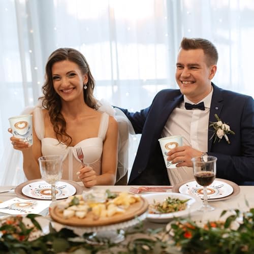 Yungyan 252 Pcs Love Is Brewing Bridal Shower Party Tableware Set - Image 5
