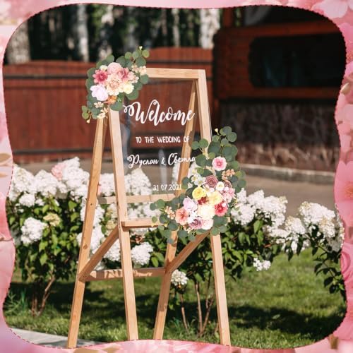 2 Pcs Wedding Arch Decorations, Colorful Arch Flowers Swag - Image 6