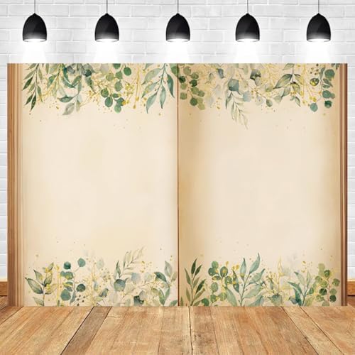 9x6ft Fairy Tale Books Backdrop Once Upon a Time Storybook Photography Background Green Leaves Foliage Old Open Magic Book Romantic Wedding Decorations Birthday Baby Shower Photo Booth Prop - Image 2