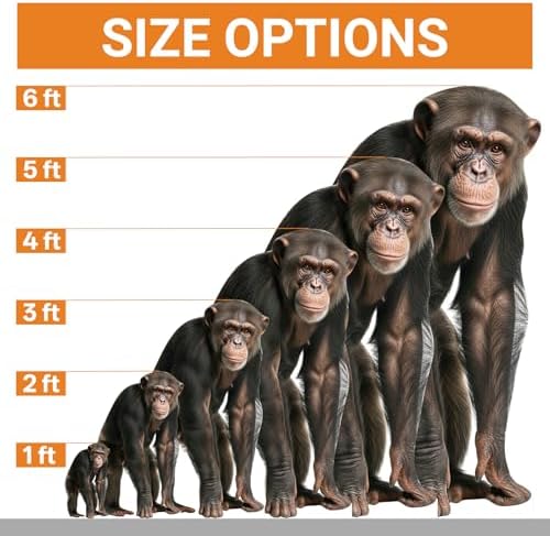 Gorilla 6FT Life Size Cardboard Cutout, Fun Animal Standup, 1 PC - Image 3