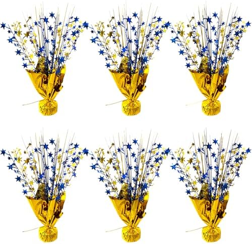 FUBININA Birthday Table Centerpiece Party Decoration Foil Spray Centerpiece by FUBININA