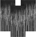 3 Pack 3.28ft x 6.56ft Black Metallic Tinsel Foil Fringe Curtains, Photo Booth Backdrop Party Decorations for Birthday Wedding Baby Shower Graduation Bachelorette New Years by Unknown
