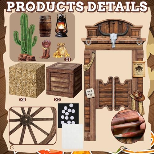 Colingmill 15 Pcs Western Cowboy Party Decorations Set for Cowgirl Birthday - Image 3