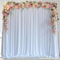 Wokceer White Backdrop Curtain for Wedding Parties Backdrop Drapes 10x8FT by Wokceer