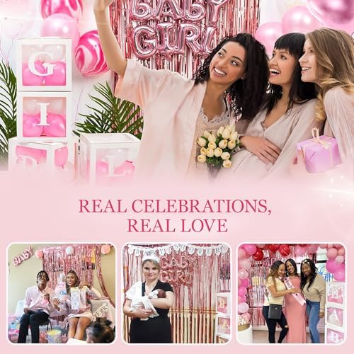 Pink Baby Shower Decorations for Girl - All-in-One inclusive JUMBO Decor Set - Image 6
