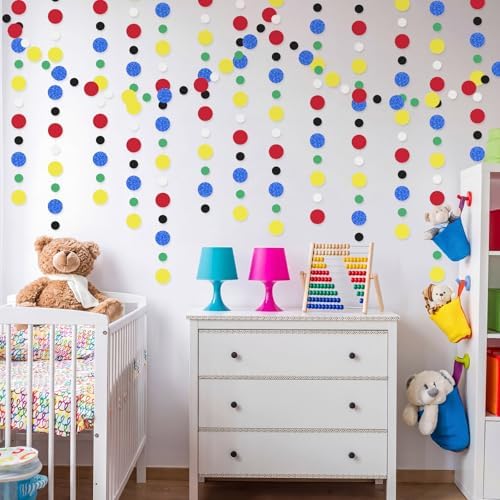 Outus 10 Pieces Dot Garland Banner Hanging, Classic Color - Image 5