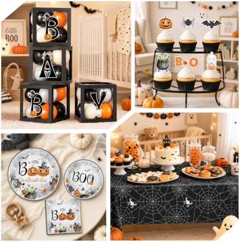 A Little Boo Is Almost Due Baby Shower Decorations for Boys Girls Baby Shower Party - Image 6