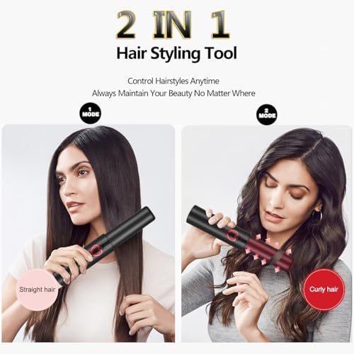 ISIX Cordless Mini Hair Straightener, USB-C Rechargeable Travel Flat Iron - Image 3