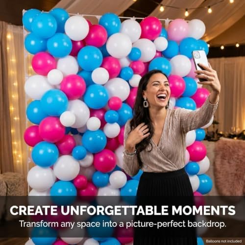 Balloon Grid Backdrop Kit Stand - Clear 4-ft Freestanding Pack of 1 - Image 7