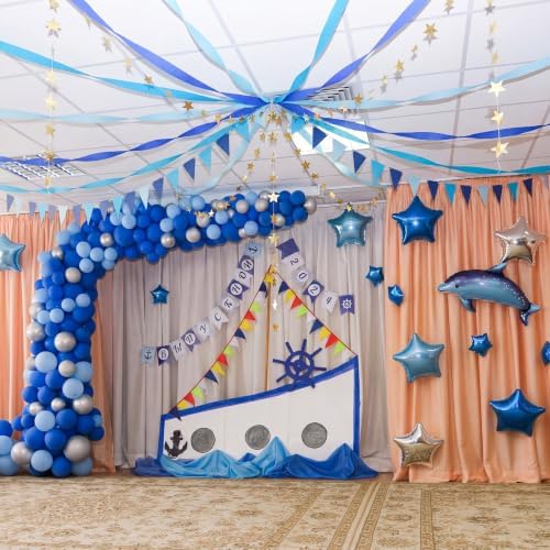 Frienda 14 Pcs Blue Party Decorations Set for Fancy Birthday Party - Image 6