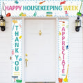 Smoothnovelty 3 Pcs Multicolor Housekeeping Week Banner by SmoothNovelty