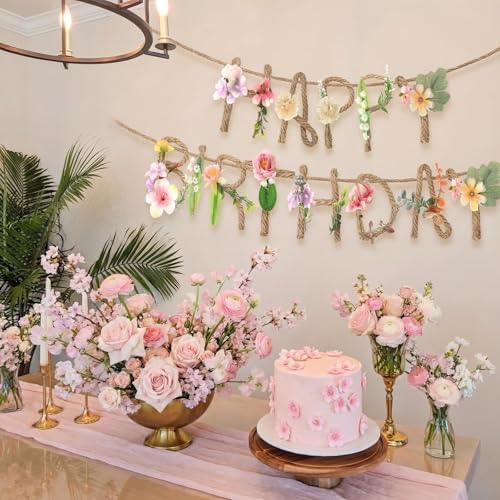 Norme 2 Pcs Wildflower Birthday Party Decorations Banner 13.2ft - Image 6