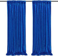 Royal Blue Sequin Backdrop Curtains,2 Panels 2FTx8FT Blue Curtain Backdrop Glitter Party Decorations Background Drapes for Wedding Birthday Anniversary Graduation Photo Booth Decor by SoarDream