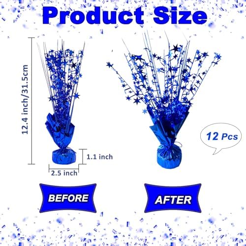 FUBININA Birthday Table Centerpiece Party Decoration Foil Spray Centerpiece - Image 5