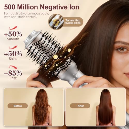 HIPPIH Blow Dryer Brush Set - 5 in 1 Hair Styler, 110,000 RPM Hot Air Brush - Image 2