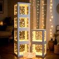 Ledido Transparent Balloon Boxes with 78 Letters Numbers Fairy Lights 6PCS by Ledido