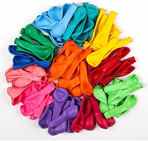 Voircoloria 105pcs Colorful Rainbow Party Latex Balloons, 12inch - Image 2