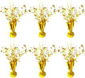 FUBININA 6 Pack Metallic Foil Spray Centerpiece Star Table Decoration Burst Table Centerpieces for Birthday New Years Nye Wedding Anniversary Graduation Holiday Party Supplies Decor, Gold by FUBININA