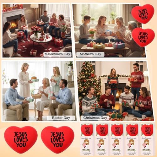 36 Sets Jesus Loves You Gifts Heart Toy with Boxes - Image 6