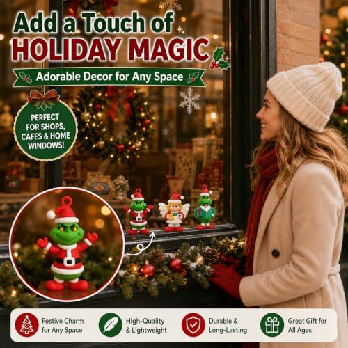 Green Monster Mini Christmas Decorations Figurines (48 Pcs) - Image 6