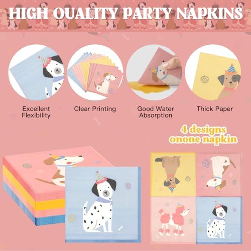 182Pcs Pet Dog Birthday Party Decorations,Serve 30 Guests - Image 3